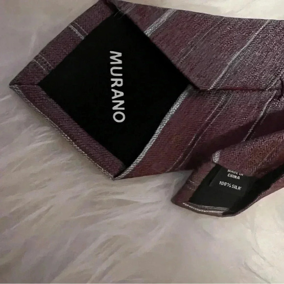 Murano men’s 100% silk tie striped - Picture 3 of 4